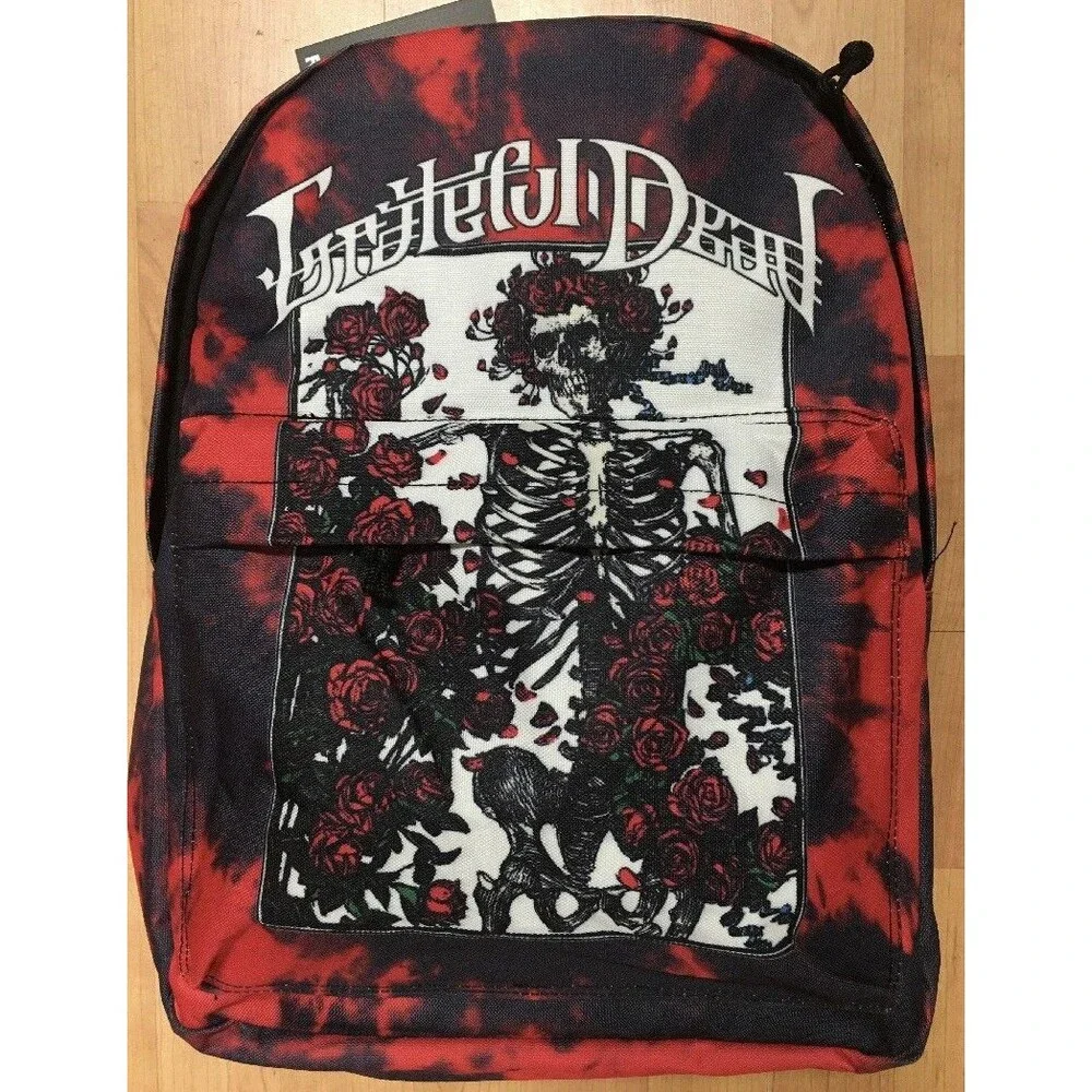 Grateful Dead Bertha Black And Red Daypack Backpack Rocksax New With Tag